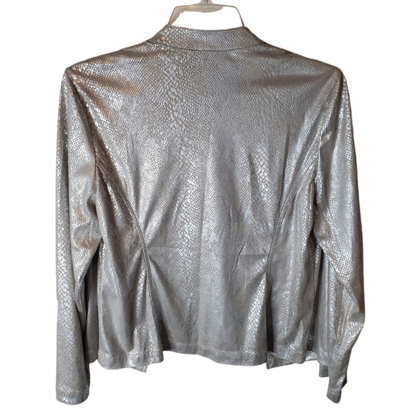Chico's Antique Gold Python Soft Open Style Topper/Jacket,  Small - Picture 3 of 6